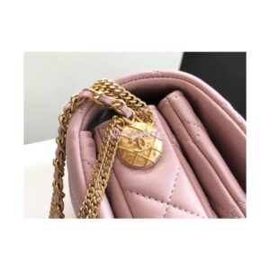 Replica Chanel Mini Flap Bag in Lambskin AS3378 Pink 2