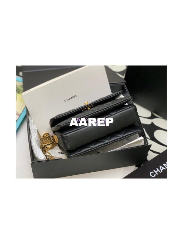 Replica Chanel Mini Flap Bag in Lambskin AS3378 Black 8