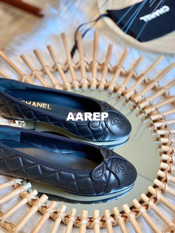 Replica Chanel Quilted Lambskin Ballerinas G02819 Black 7