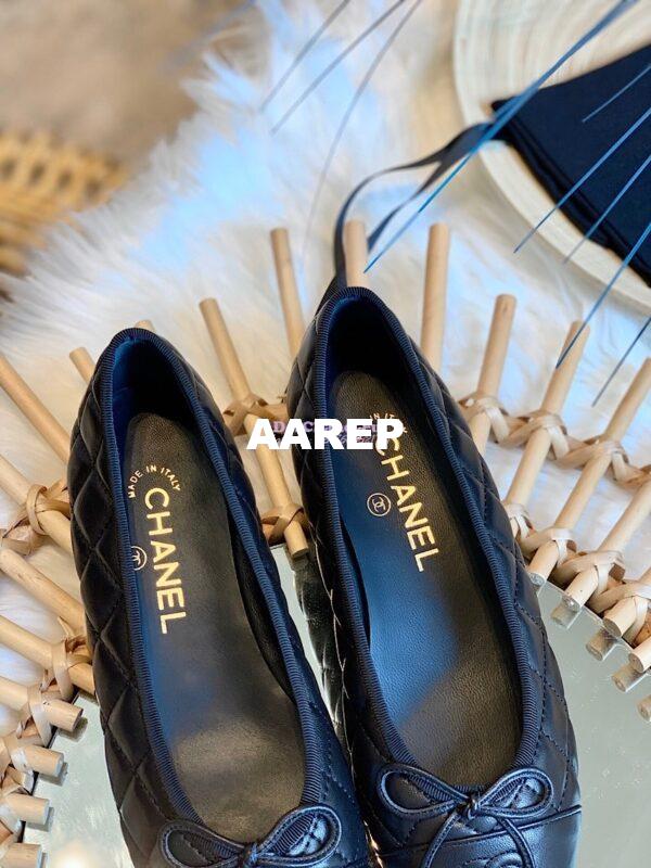 Replica Chanel Quilted Lambskin Ballerinas G02819 Black 11