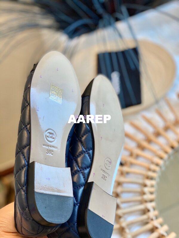 Replica Chanel Quilted Lambskin Ballerinas G02819 DarkBlue 8