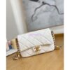 Replica Chanel Small Flap Bag in Grained Shiny Calfskin AS3368 AS3369 Burgundy 2