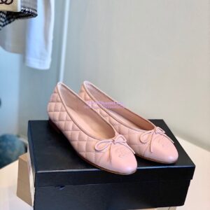 Replica Chanel Quilted Lambskin Ballerinas G02819 Pink 2