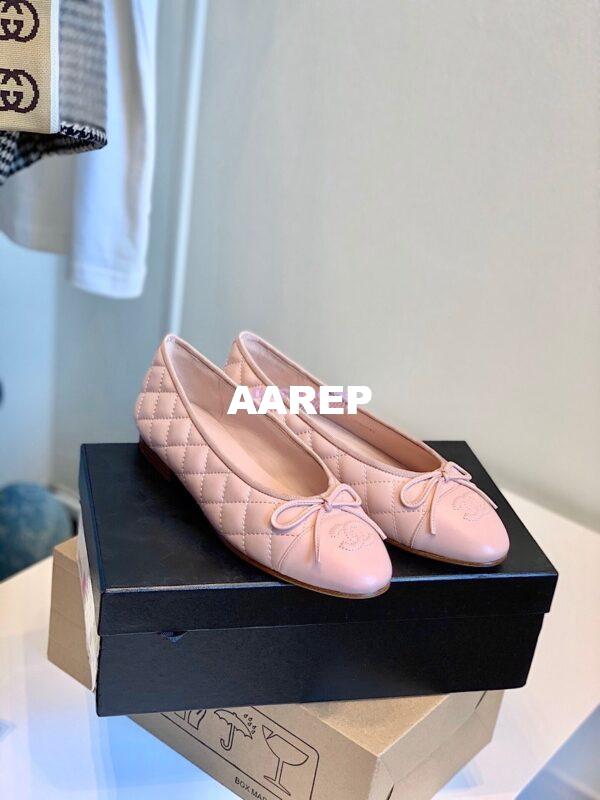 Replica Chanel Quilted Lambskin Ballerinas G02819 Pink 2