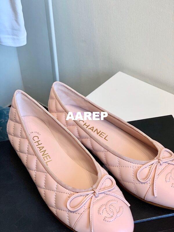 Replica Chanel Quilted Lambskin Ballerinas G02819 Pink 3