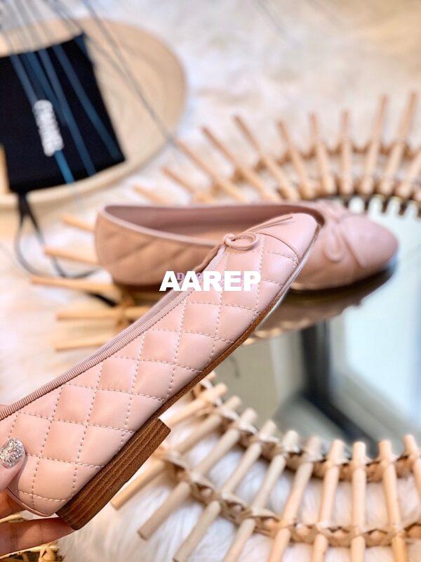Replica Chanel Quilted Lambskin Ballerinas G02819 Pink 7