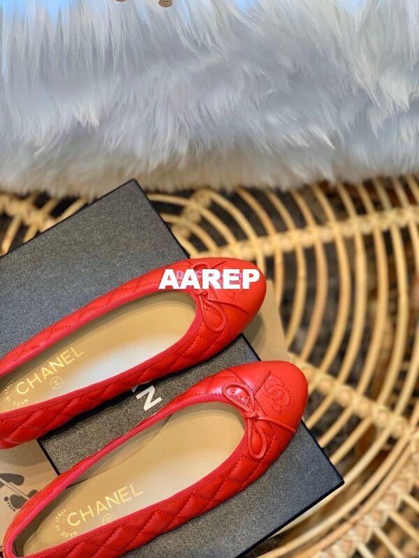 Replica Chanel Quilted Lambskin Ballerinas G02819 Red 5