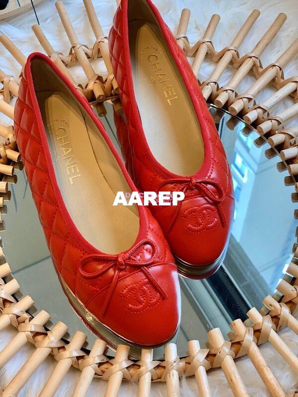 Replica Chanel Quilted Lambskin Ballerinas G02819 Red 6