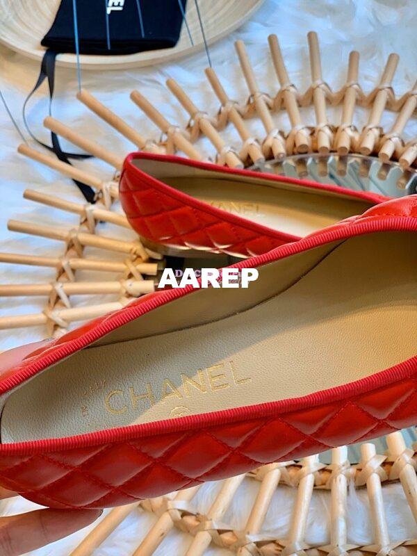 Replica Chanel Quilted Lambskin Ballerinas G02819 Red 8