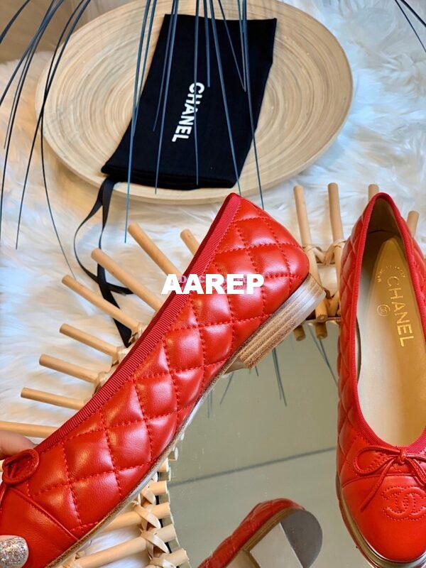 Replica Chanel Quilted Lambskin Ballerinas G02819 Red 10