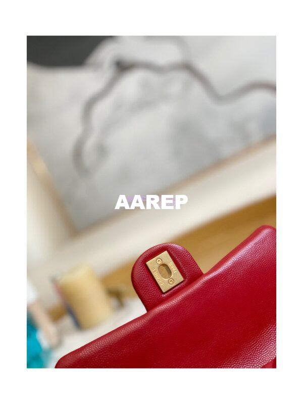 Replica Chanel Small Flap Bag in Grained Shiny Calfskin AS3368 AS3369 Burgundy 16