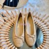 Replica Chanel Slingbacks 20mm Goatskin W/ Grosgrain G31319 Beige Black 2