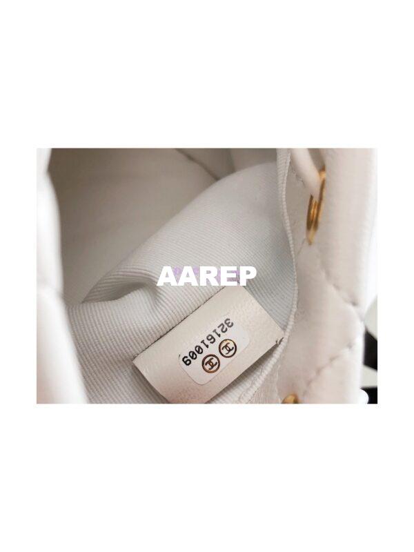 Replica Chanel Small Bucket With Chain AP2750 White 11