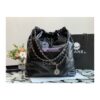 Replica Chanel 22 Backpack in Shiny Calfskin AS3313 White