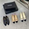 Replica Chanel Slingbacks 65mm Cotton Tweed G31318 Silver