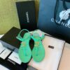 Replica Chanel Lambskin Tweed Sandals G3560507 Pink 2
