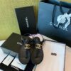 Replica Chanel Velvet Calfskin & Mixed Fibers Sneakers G35617 Black 2