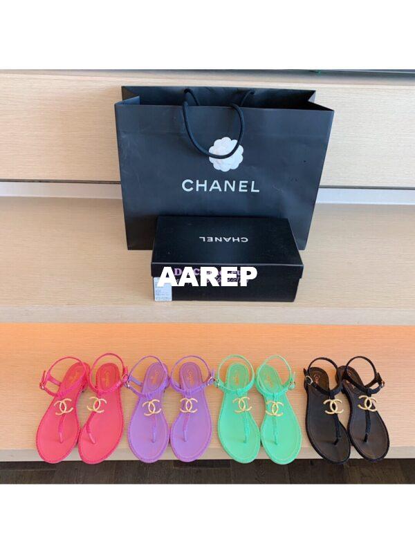 Replica Chanel Lambskin Tweed Sandals G3560507 Black 12