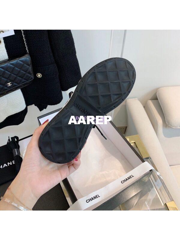 Replica Chanel Velvet Calfskin & Mixed Fibers Sneakers G35617 Black 10