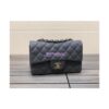 Replica Chanel Enamel Handle Grained Calfskin Vanity with Chain AP2805 Black 2