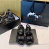 Replica Chanel Vintage Calfskin Sandals G34603 Black