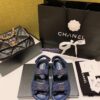 Replica Chanel Lambskin Sandals G34601 Burgundy