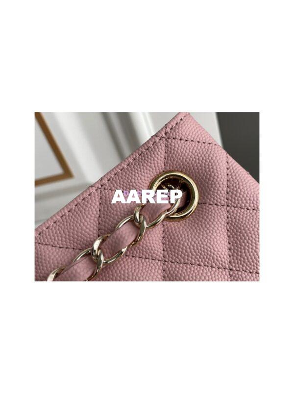 Replica Chanel 22SS Bucket Bag in Caviar AS3176 Light Pink 11