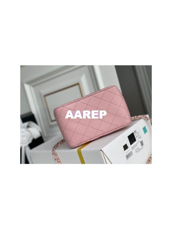 Replica Chanel 22SS Bucket Bag in Caviar AS3176 Light Pink 12