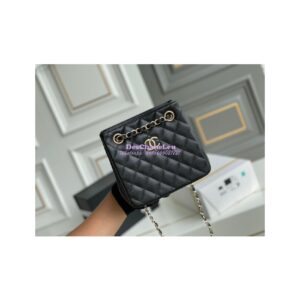 Replica Chanel 22SS Bucket Bag in Caviar AS3176 Black 2
