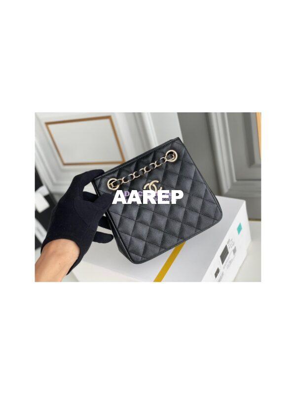 Replica Chanel 22SS Bucket Bag in Caviar AS3176 Black 5
