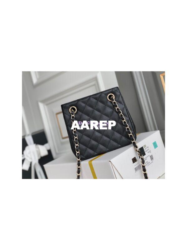 Replica Chanel 22SS Bucket Bag in Caviar AS3176 Black 6
