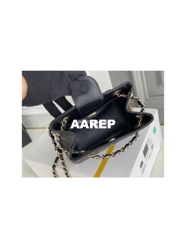 Replica Chanel 22SS Bucket Bag in Caviar AS3176 Black 9