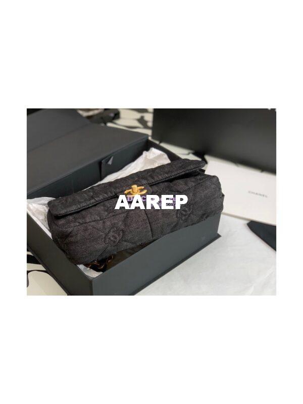 Replica Chanel Large Flap Denim Quilted Bag AS3215 7