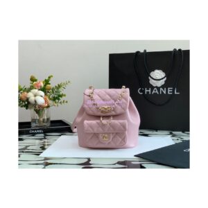 Replica Chanel 22SS Mini Duma Backpack in Lambskin AS2908 Light Pink