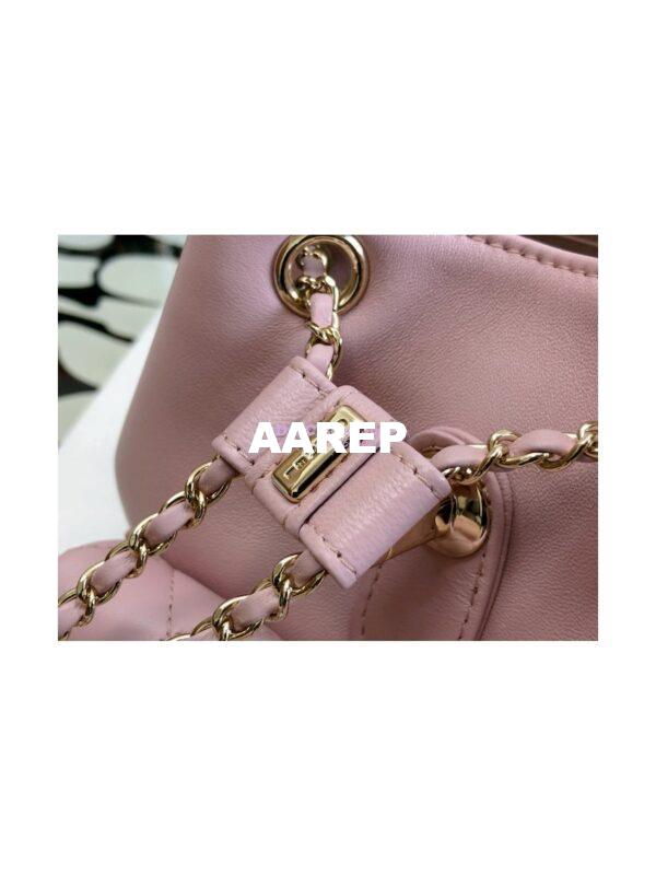 Replica Chanel 22SS Mini Duma Backpack in Lambskin AS2908 Light Pink 4