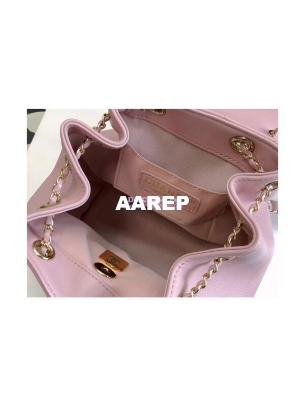 Replica Chanel 22SS Mini Duma Backpack in Lambskin AS2908 Light Pink 8