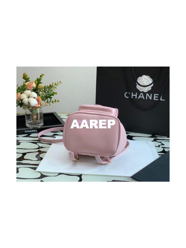 Replica Chanel 22SS Mini Duma Backpack in Lambskin AS2908 Light Pink 9