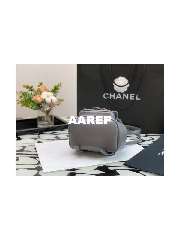 Replica Chanel 22SS Mini Duma Backpack in Lambskin AS2908 Dark Grey 8