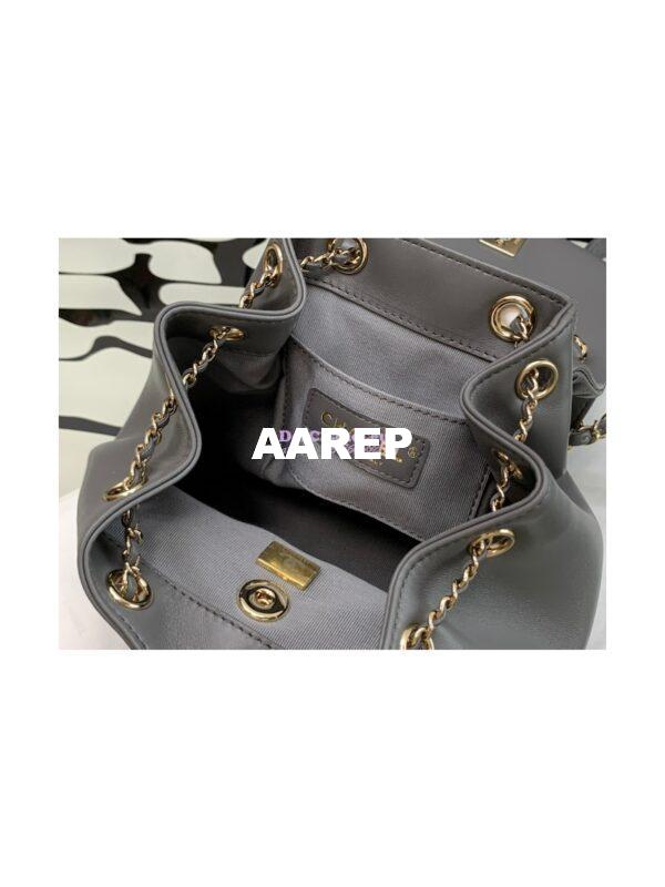 Replica Chanel 22SS Mini Duma Backpack in Lambskin AS2908 Dark Grey 11