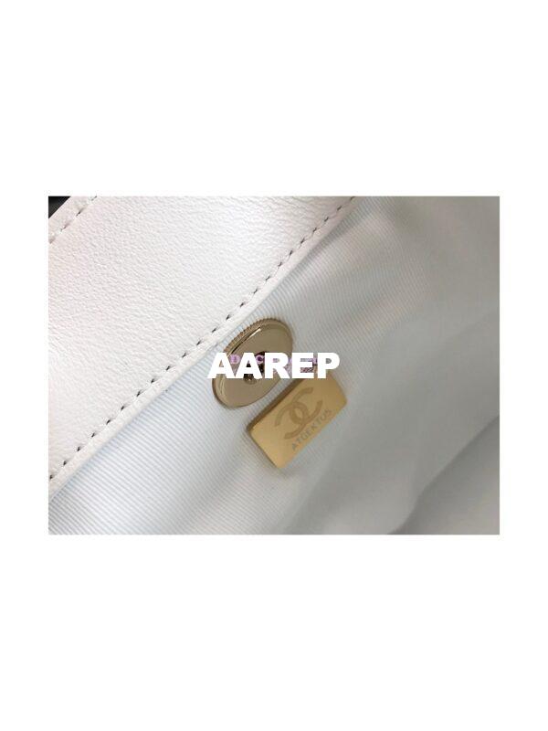 Replica Chanel 22SS Mini Duma Backpack in Lambskin AS2908 White 11