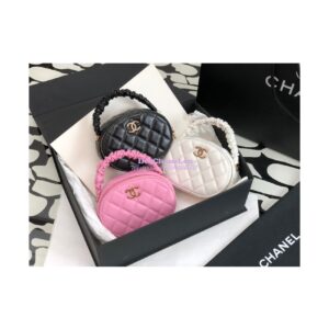Replica Chanel 22SS Small Vanity Case Lambskin AP2731 Pink