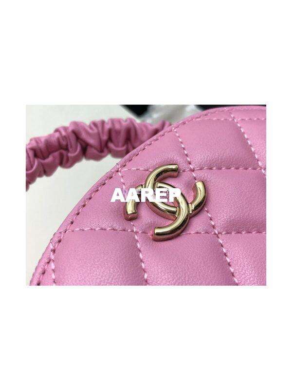 Replica Chanel 22SS Small Vanity Case Lambskin AP2731 Pink 5