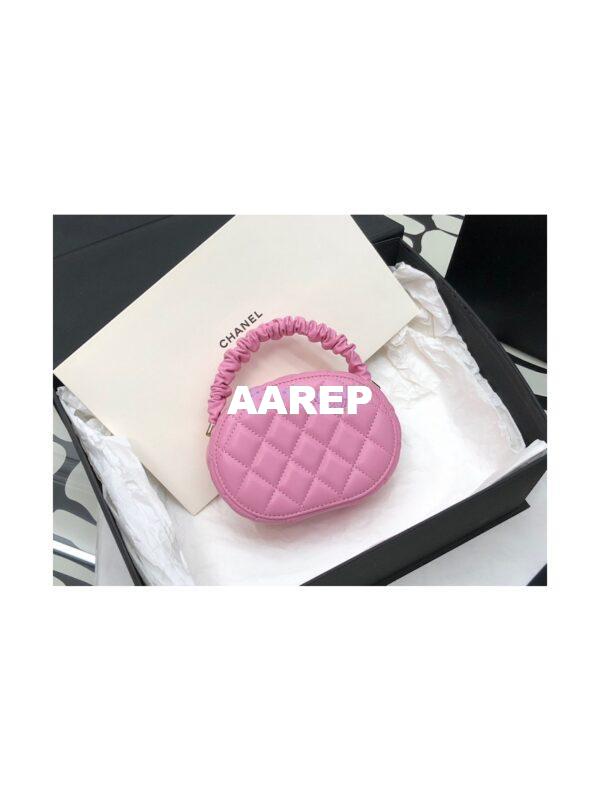 Replica Chanel 22SS Small Vanity Case Lambskin AP2731 Pink 9
