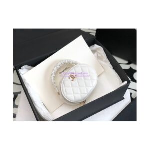 Replica Chanel 22SS Small Vanity Case Lambskin AP2731 White 2