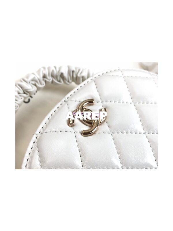 Replica Chanel 22SS Small Vanity Case Lambskin AP2731 White 4
