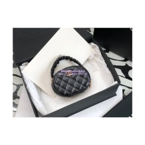 Replica Chanel 22SS Small Vanity Case Lambskin AP2731 Black