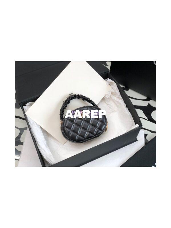 Replica Chanel 22SS Small Vanity Case Lambskin AP2731 Black