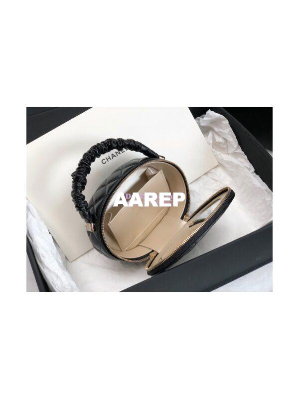 Replica Chanel 22SS Small Vanity Case Lambskin AP2731 Black 8