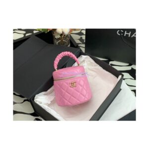Replica Chanel 22SS Lambskin Vanity Case AP2730 Pink 2