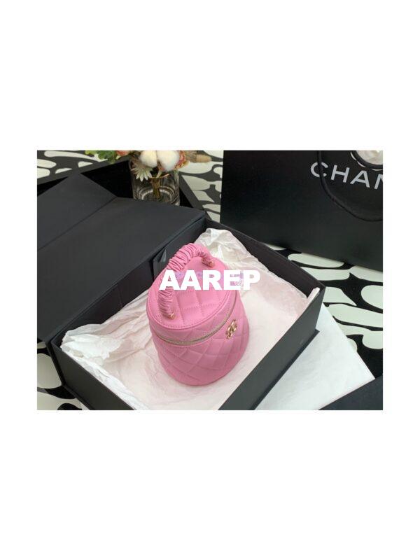 Replica Chanel 22SS Lambskin Vanity Case AP2730 Pink 3